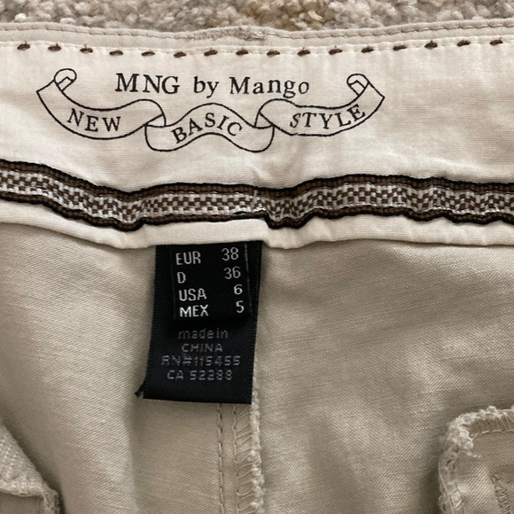 Mango Women's Tan Cargo Pants - Picture 2 of 4